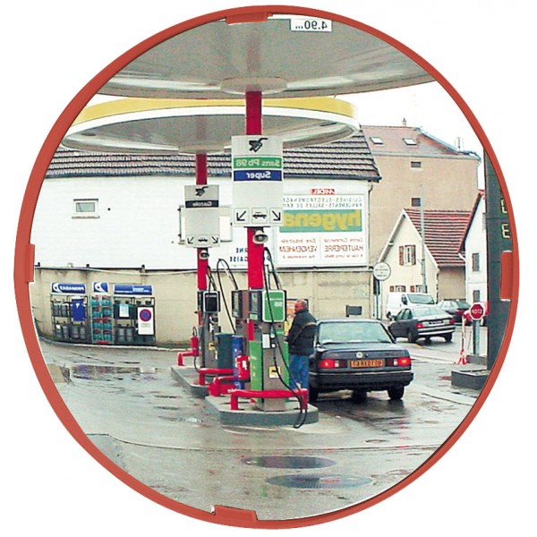 Mehrzweckspiegel mit rotem oder grünem Rahmen