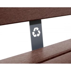 Sitzbank 5 Holzleisten aus Recycling-Kunststoff