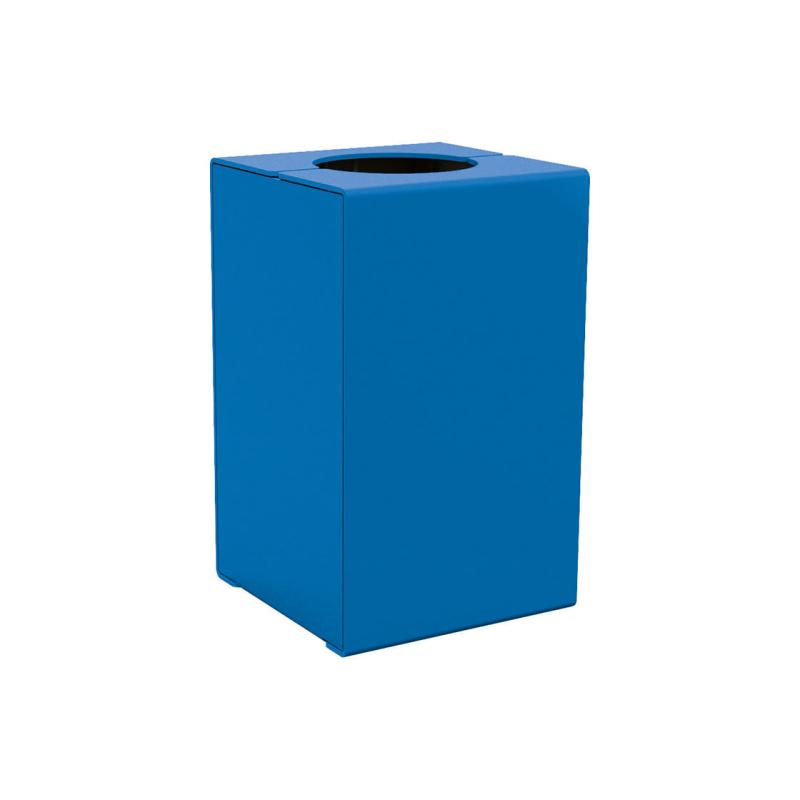 Abfallkorb KUBE Stahl in Blau