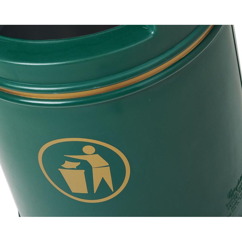 Abfallbehälter Montreal 90 Liter in Dunkelgrün