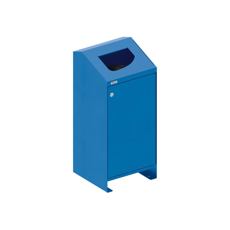 Abfallbehälter Berlin in Blau RAL 5010