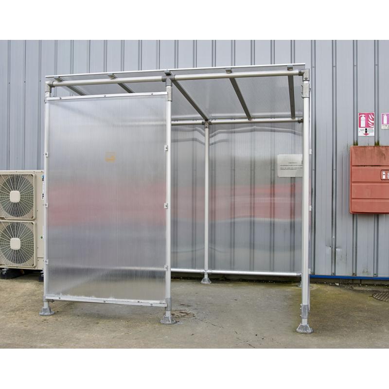 Raucherunterstand Eco Polycarbonatverkleidung