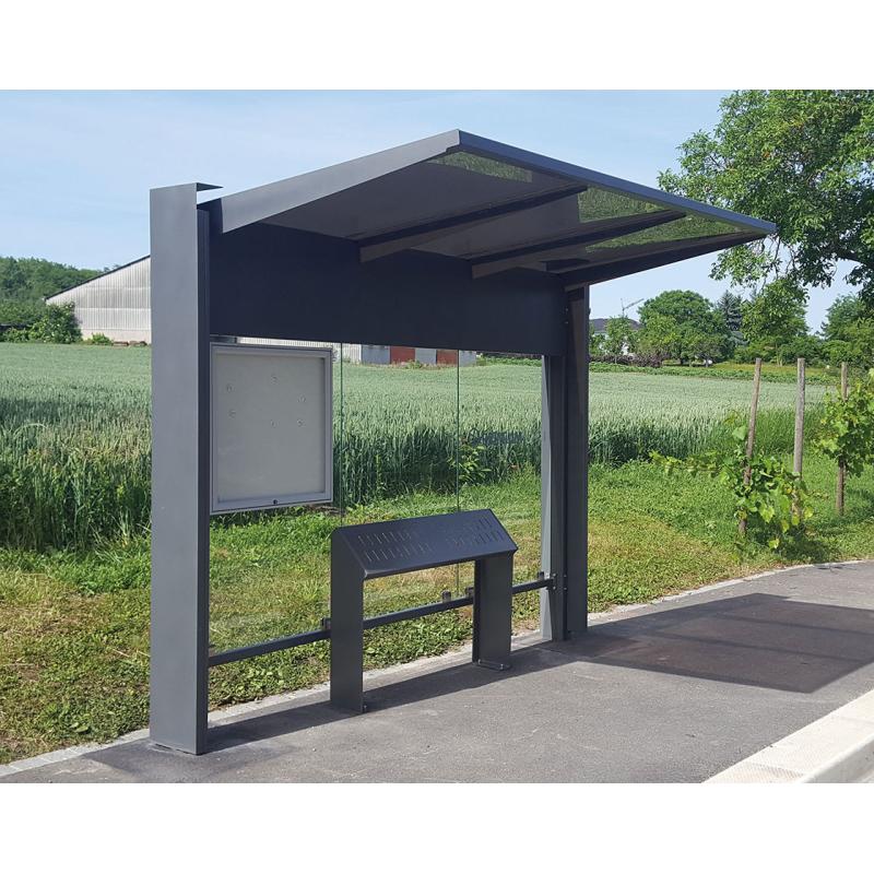 Buswartehalle KUBE Perspektive Schaukasten
