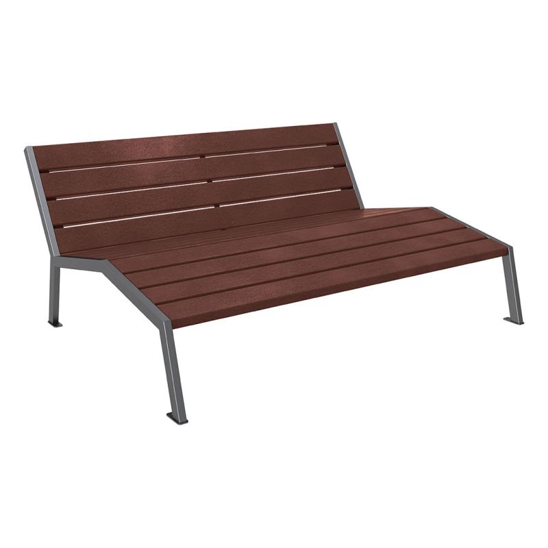 Liegestuhl Silaos® aus Recycling-Kunststoff
