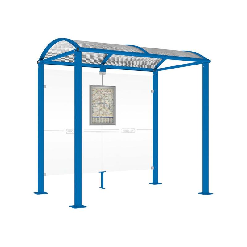 Buswartehalle Malta in Blau