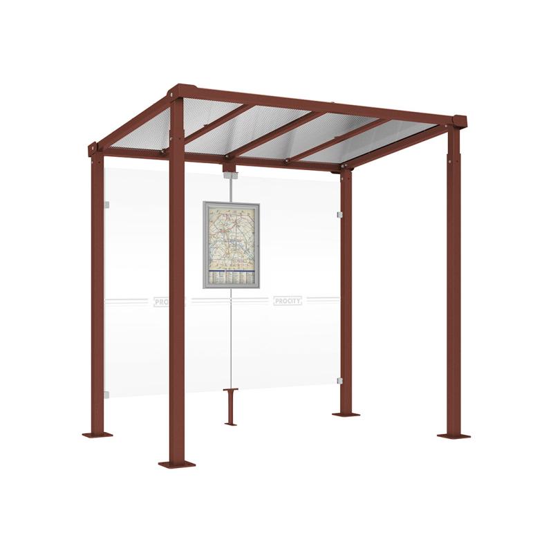 Buswartehalle Milano in Rost Corten-Optik
