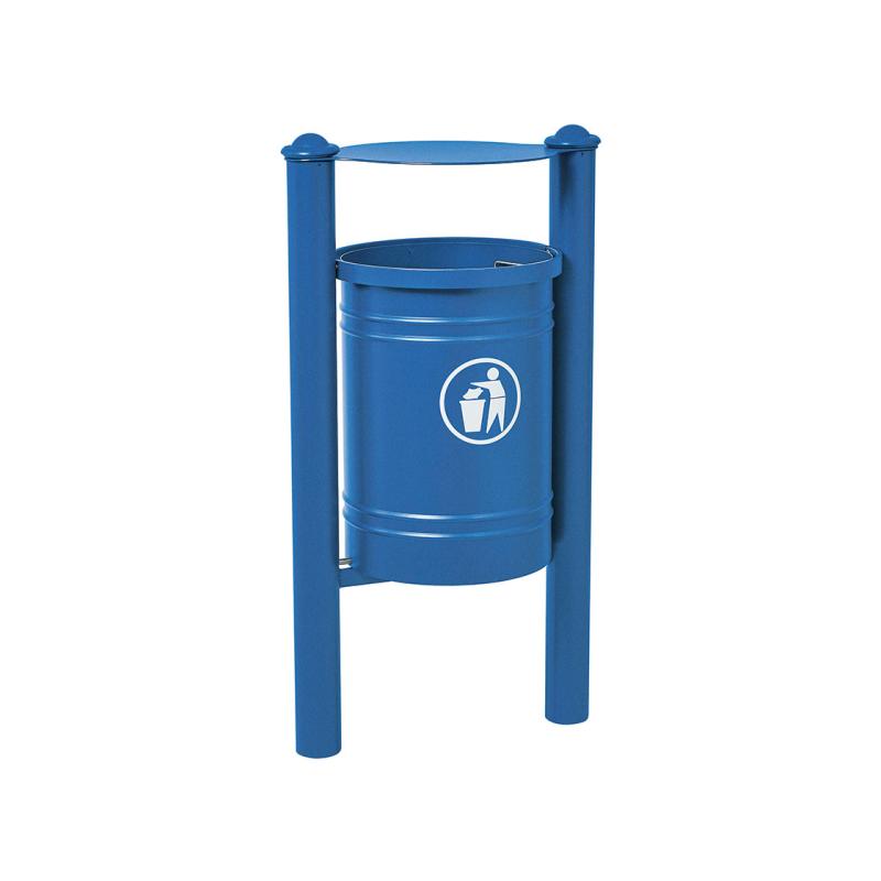 Abfallbehälter Santiago Agora in Blau