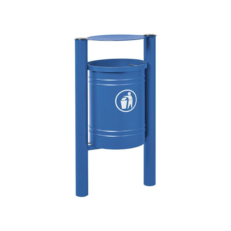 Abfallbehälter Santiago Edel in Blau