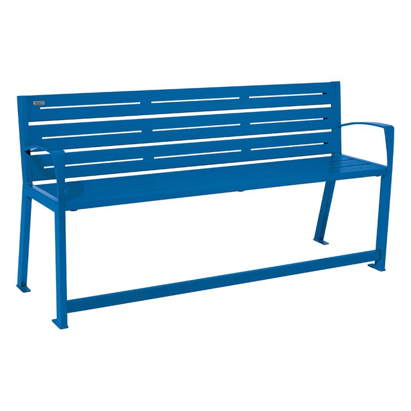 Sitzbank Silaos Senioren Stahl in Blau