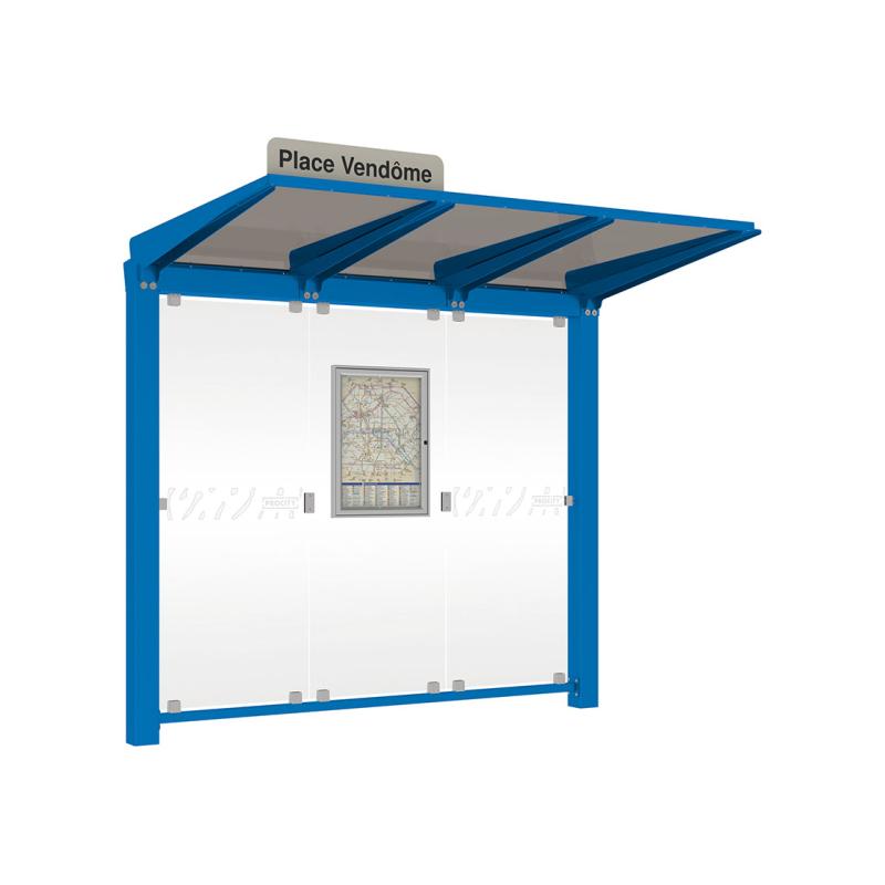 Unterstand Vene in Blau