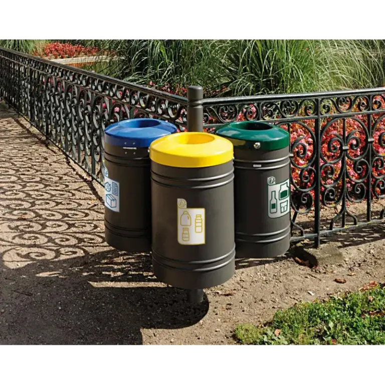 Abfallbehälter Gustavia für Mülltrennung 40 liter - City – Produktansicht 1