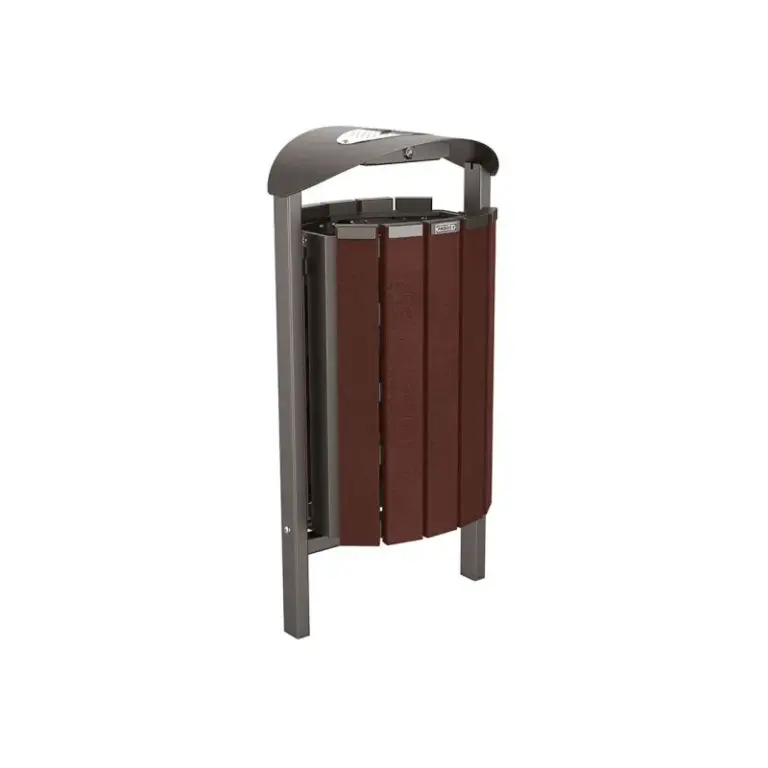 Abfallbehälter Silaos® aus Recycling-Kunststoff 50 Liter – Produktansicht 1