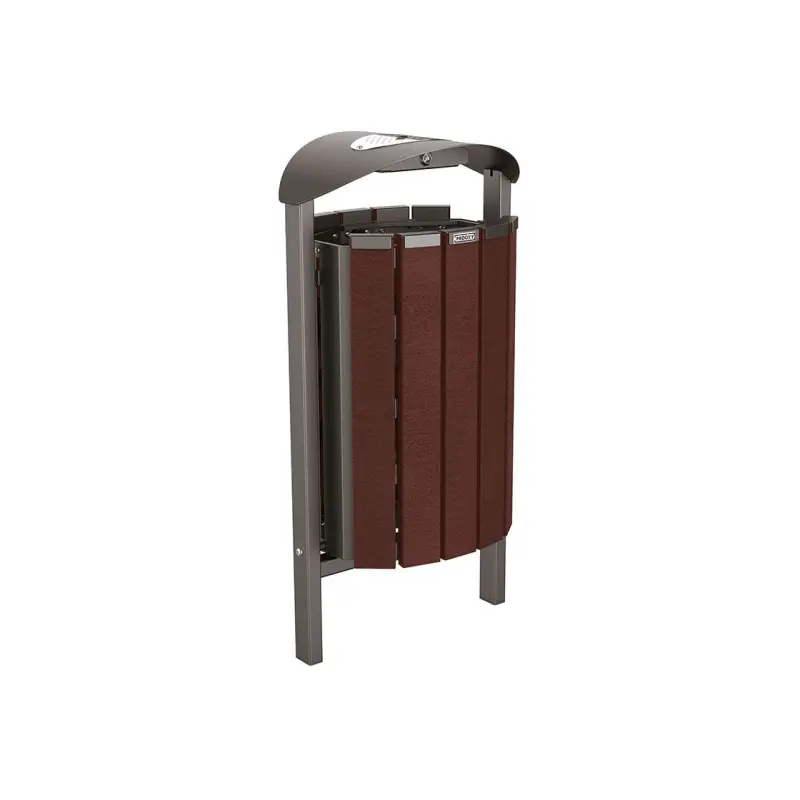 Abfallbehälter Silaos® aus Recycling-Kunststoff 50 Liter – Produktansicht 1