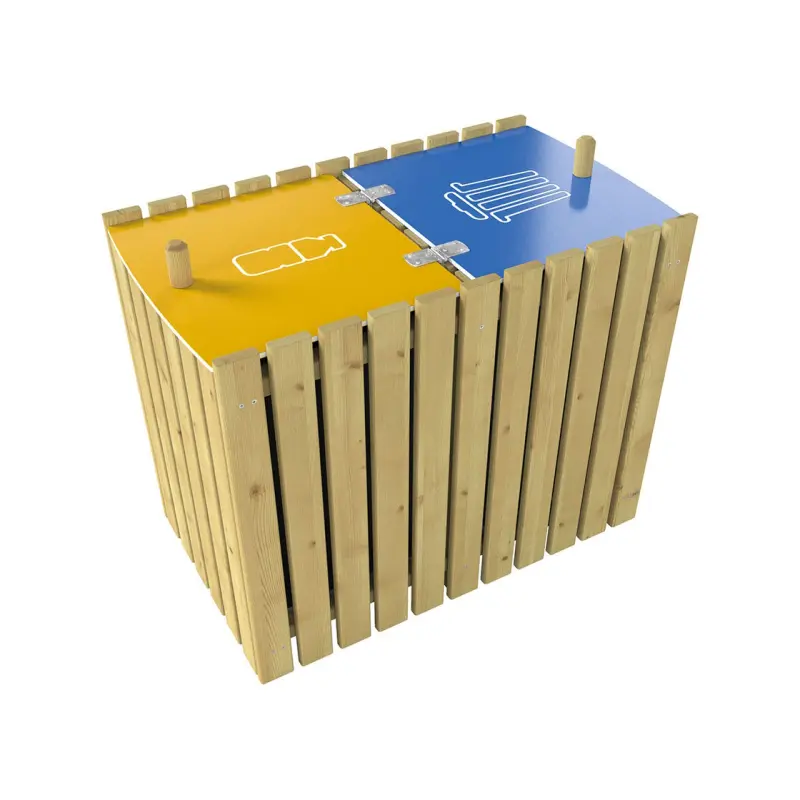Abfalltrennsystem Turin 2 x 100 Liter – Produktansicht 1