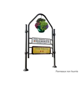 Blumeneinrichtung auf Träger für Wandmontage – Produktansicht 2
