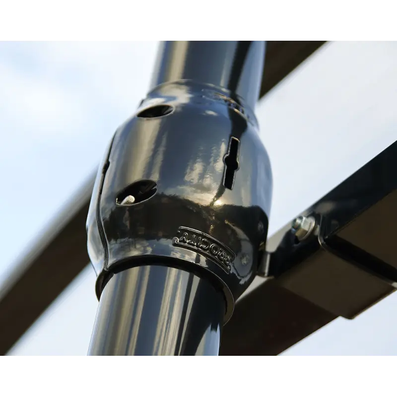 Fahrradüberdachung Province gebürsteter Edelstahl – Produktansicht 2