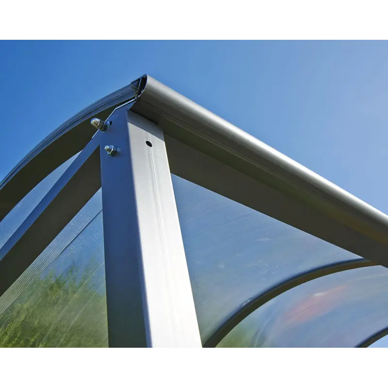 Fahrradüberdachung Vierkantrohr „M“ mit Polycarbonat-Verkleidungen – Produktansicht 4
