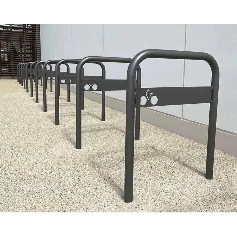 Fahrradbügel gebogen mit Beschilderung – Produktansicht 4
