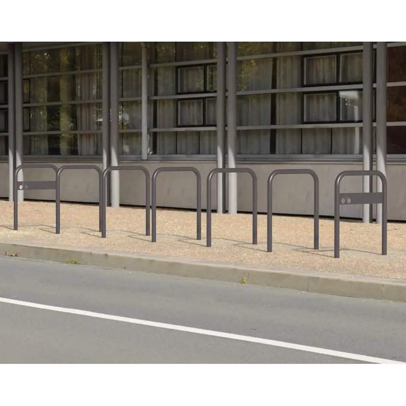 Fahrradbügel gebogen mit Beschilderung – Produktansicht 5