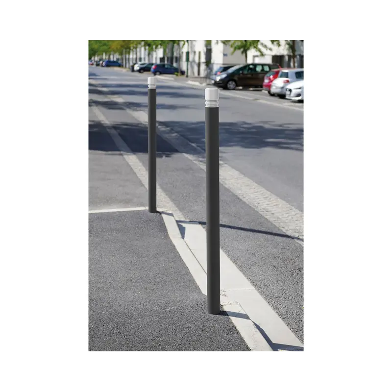 Flexible Absperrpfosten mit Warnfarbe - Kopfmodell City – Produktansicht 1