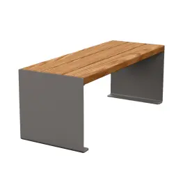 Pflanzbehälter Kube. aus Stahl und Holz – Produktansicht 6