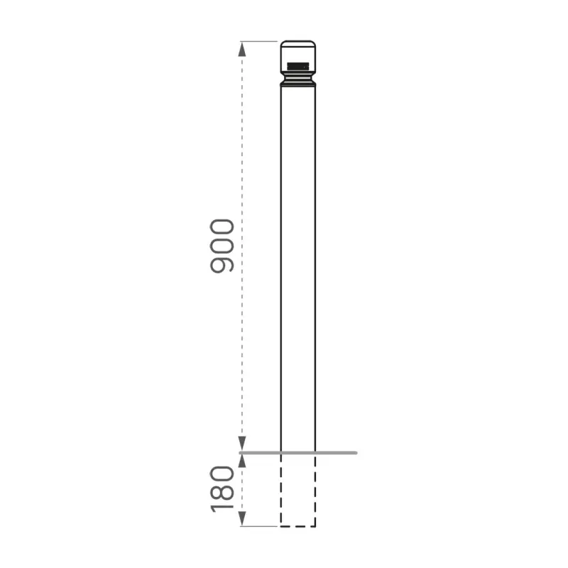 Pfosten Ø 102 mm – Produktansicht 2