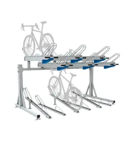Set aus 3 Fahrradbügel für Doppelstockparker Horizont – Produktansicht 1