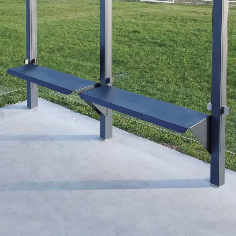 Sitzbank mit Rückenlehne für Wartehalle Convi® – Produktansicht 1
