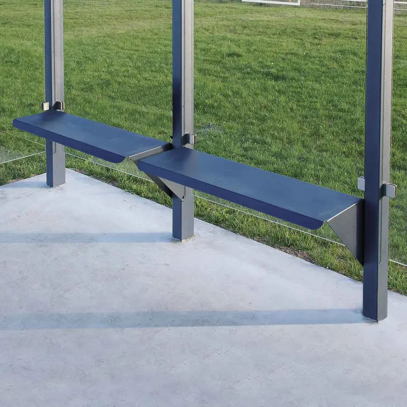 Sitzbank mit Rückenlehne für Wartehalle Convi® – Produktansicht 1