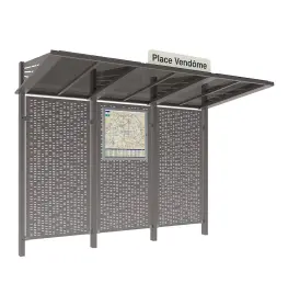 Sitzbank mit Rückenlehne für Wartehalle Convi® – Produktansicht 5