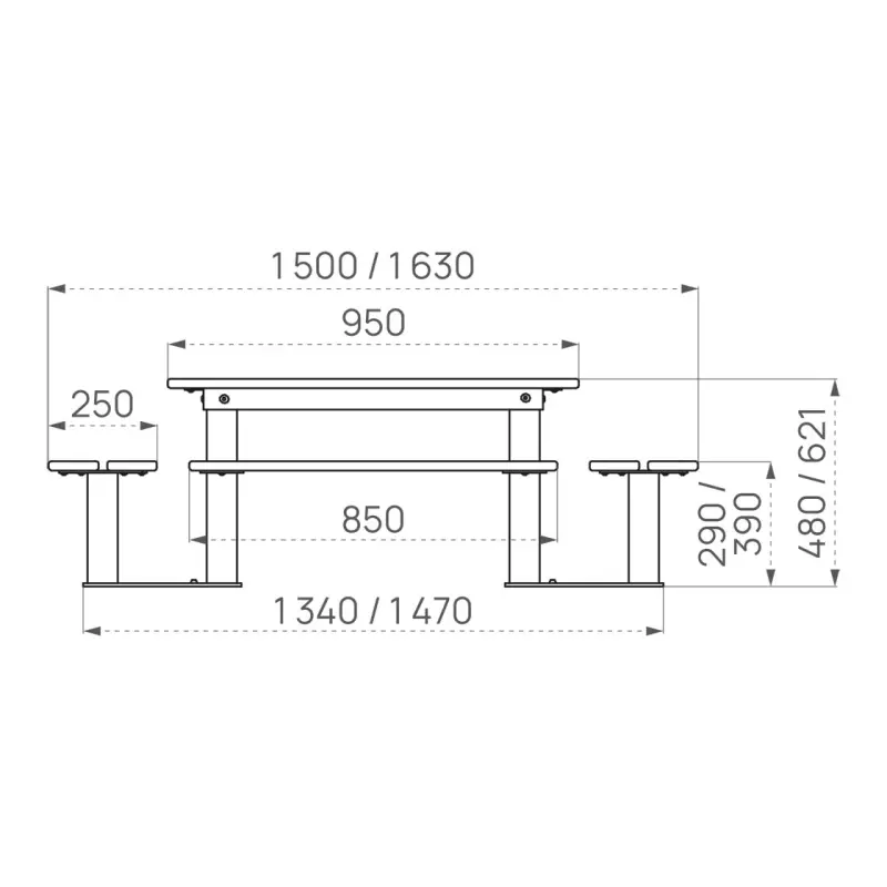 Sitzgruppe Silaos® Junior – Produktansicht 2