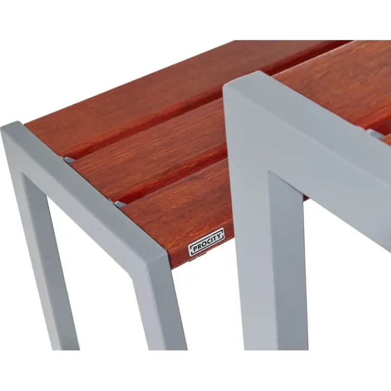 Sitzgruppe Silaos® aus Stahl und Holz – Produktansicht 1
