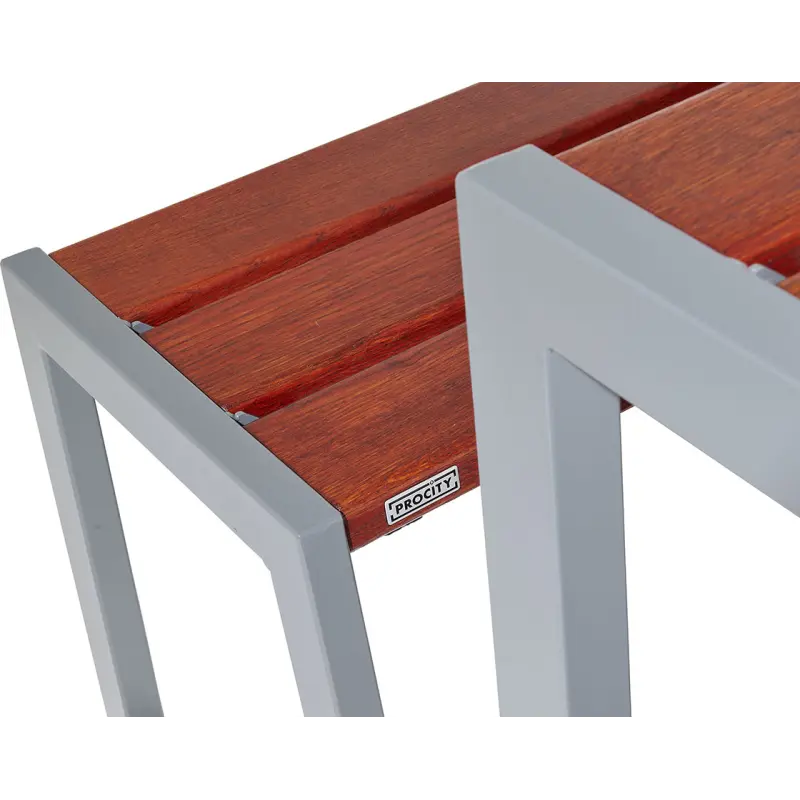 Sitzgruppe Silaos® aus Stahl und Holz – Produktansicht 1