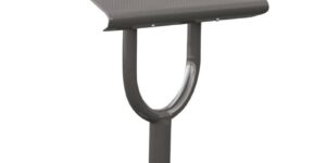 Breite 250 mm, gelochtes Stahlblech von 2,5 mm, geglättete Falten und gerundete Sicherheitsecken an den Enden