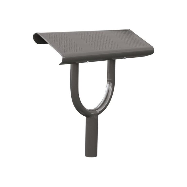 Breite 250 mm, gelochtes Stahlblech von 2,5 mm, geglättete Falten und gerundete Sicherheitsecken an den Enden