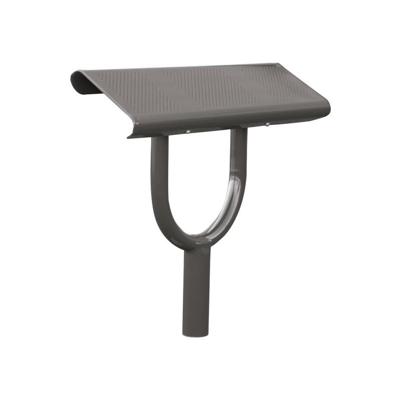 Breite 250 mm, gelochtes Stahlblech von 2,5 mm, geglättete Falten und gerundete Sicherheitsecken an den Enden