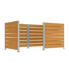 Tür aus Kompaktlaminat für Modulable-Mülltonnenverkleidung – Produktansicht 7