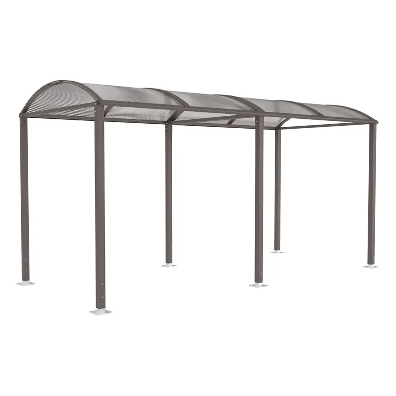 Wegüberdachung Vierkantohr "M" mit Polycarbonat-Verkleidungen – Produktansicht 1
