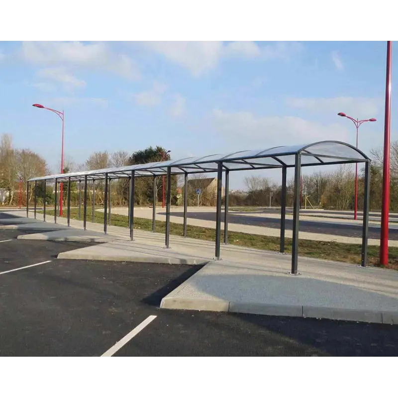 Wegüberdachung Vierkantohr "M" mit Polycarbonat-Verkleidungen – Produktansicht 2