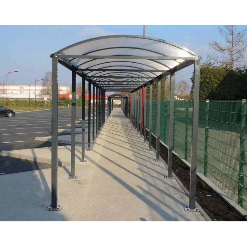 Wegüberdachung Vierkantohr "M" mit Polycarbonat-Verkleidungen – Produktansicht 3